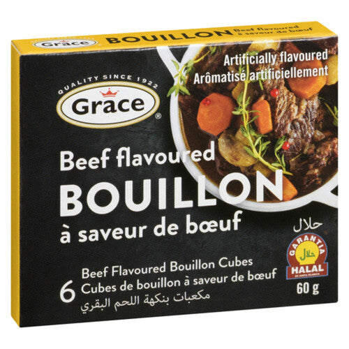 6 cubes bouillons de Bœuf GRACE 60g