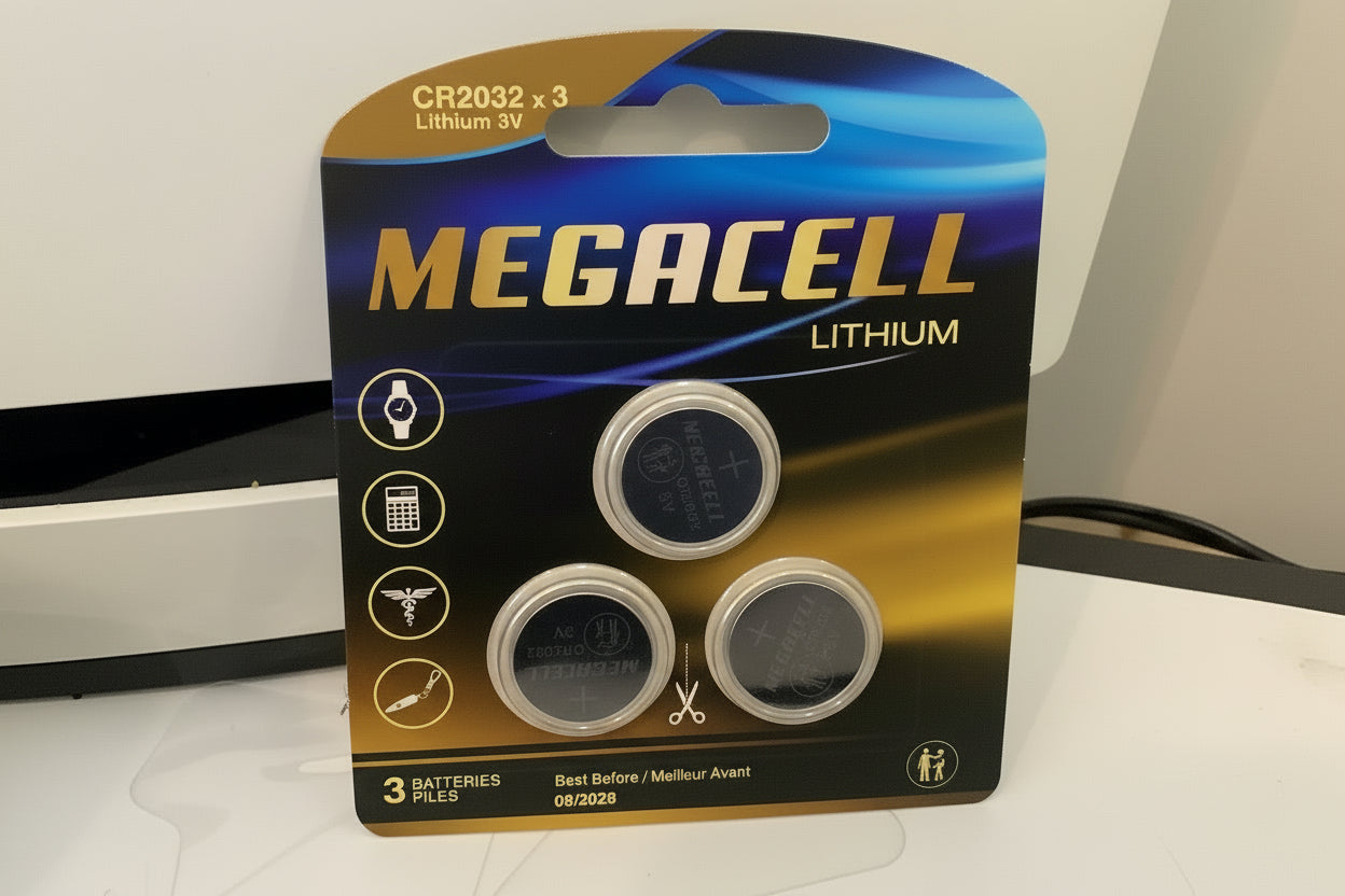 3 batteries piles megacell