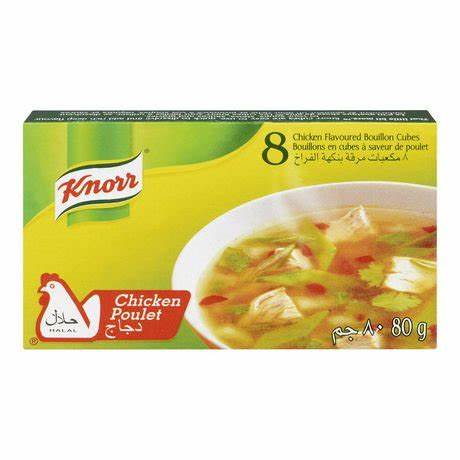 8 cubes de bouillon saveur poulet KNORR 80g