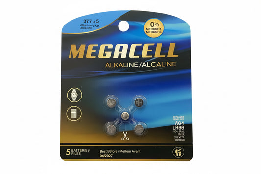 5 batteries piles 377X5