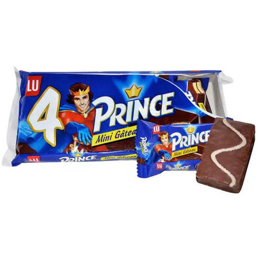 4 mini gâteaux enrobés au chocolat PRINCE 4x30g