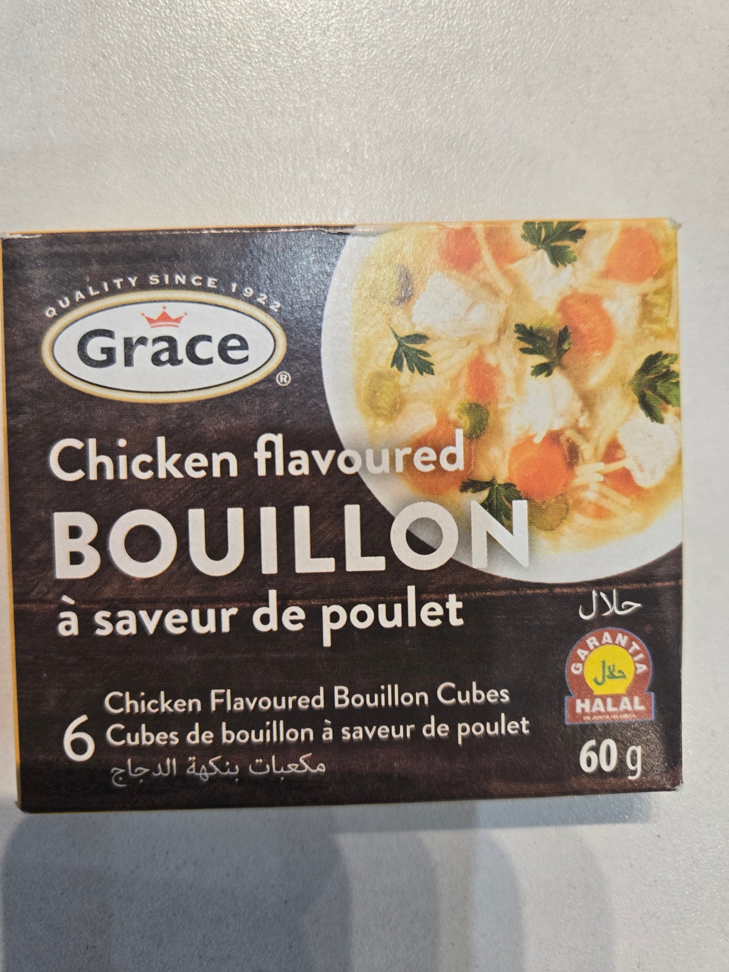 6 cubes bouillons de poulet GRACE 60g